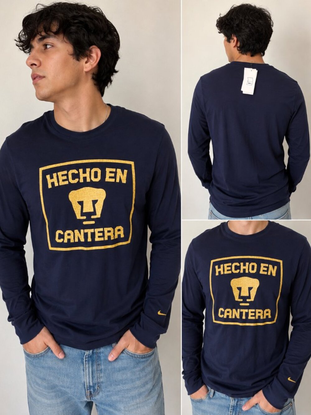 Nike Pumas UNAM Hecho En Cantera Long Sleeve Shirt Men's L NWT
